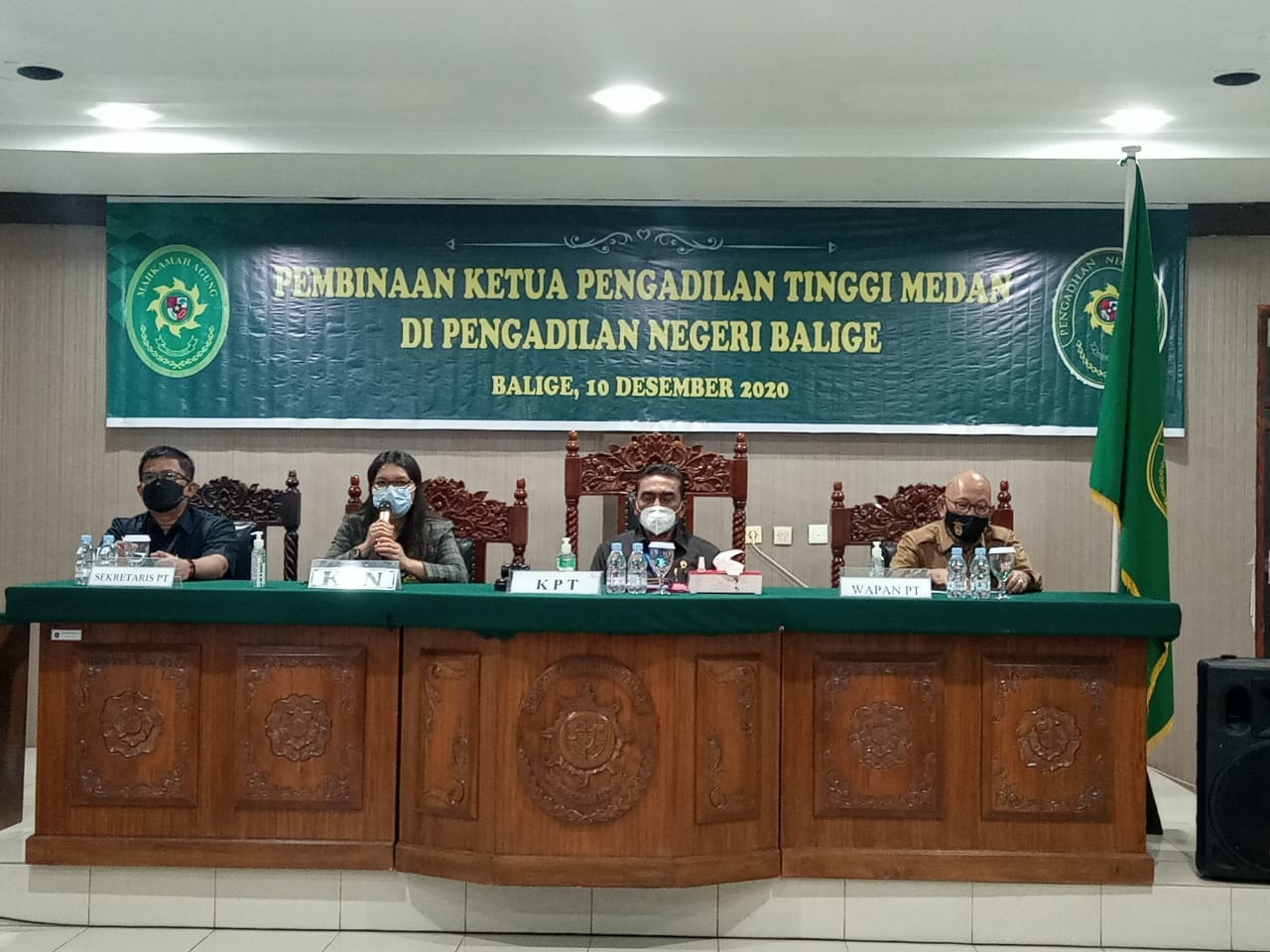 PEMBINAAN OLEH KETUA PENGADILAN TINGGI MEDAN PADA PENGADILAN NEGERI BALIGE KELAS II